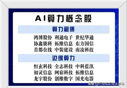 超有潛力 科技龍頭 6g 機(jī)器人 設(shè)備更新 算力 ai 新型工業(yè)化等